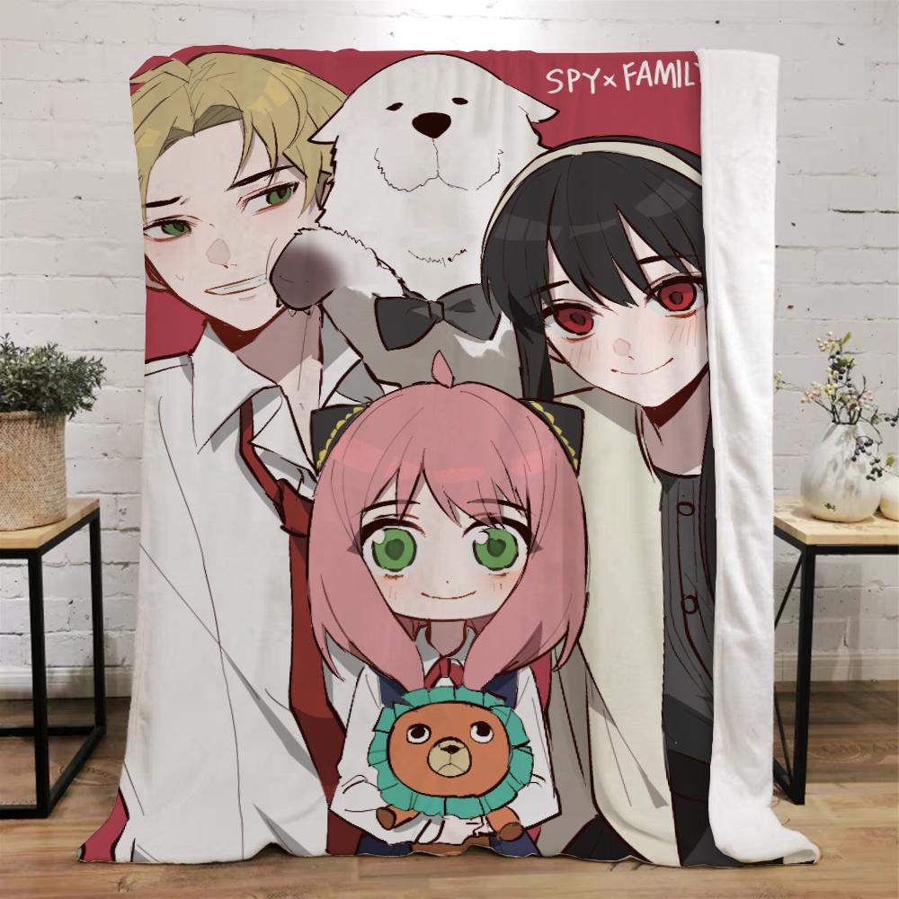 Spy X Family Beach Towel Bed Blanket для взрослых Microfiber Bed Belt Character Blanket King Size Home and Decoration Fluffy Plaid