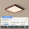 "Walnut Ceiling Lamp - Full Spectrum Eye Protection for Living Rooms & Bedrooms"
