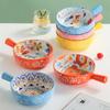 Cartoon Ceramic Handle Bowl