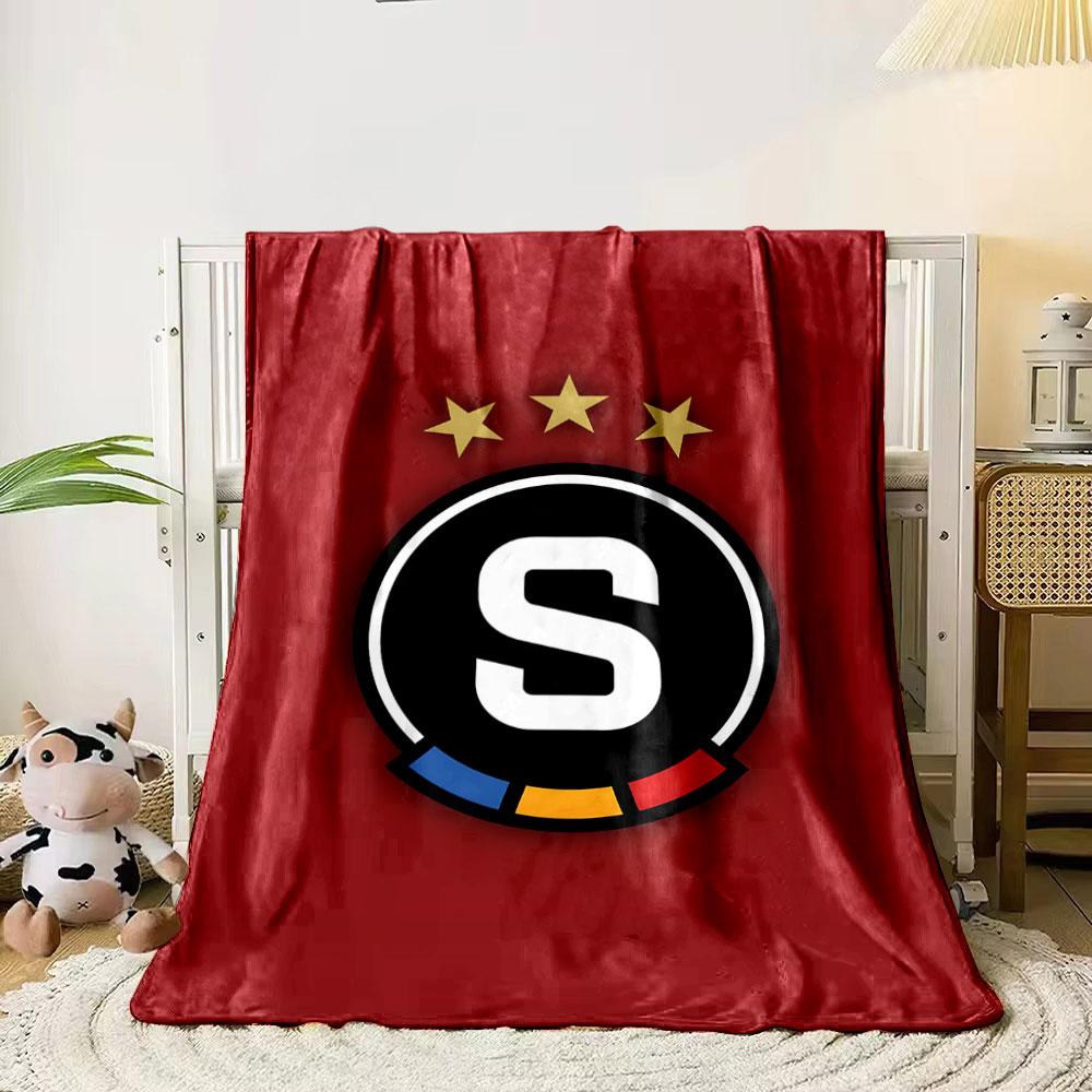 Logo with S and Three Stars Design print blanket soft and cozy perfect for the living room bed sofa or a nap,gift