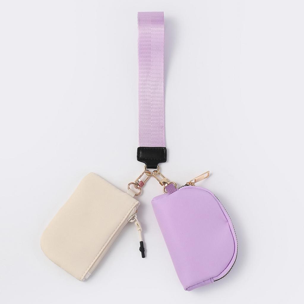 Такая же сумка на запястье, портативная мини-модная, подходящая по цвету, сумка для смены цвета, нейлоновая водонепроницаемая сумка для хранения ключей