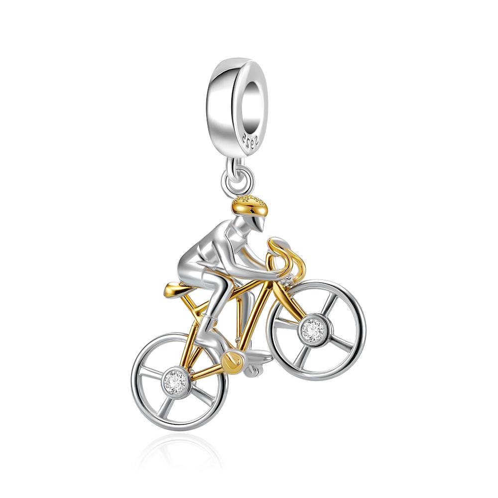 New Copper Sport Bicycle Car Guitar Violin Earphone Talisman Charm Fit For Original Bracelet Diy Women'S Boutique Jewelry