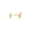 Twisted Wave 925 Silver Stud Earrings E050-02G