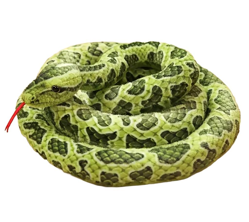 Large Plush Snake, Realistic Pet Toy, Decorative Ornament, Gift