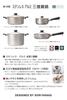 Yanagi Sori Stainless Steel Saucepan IH Aluminum with Made in with Spouts on Both Sides for Easy Pouring Prevents Boiling 22cm, Compatible,