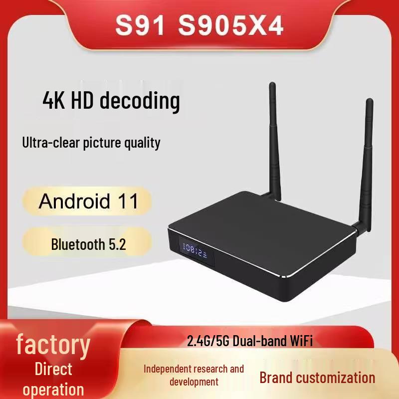 ZX4 Android Box: S905X4, 4K, Dual-Band Wi-Fi 6, BT5.2 Smart System