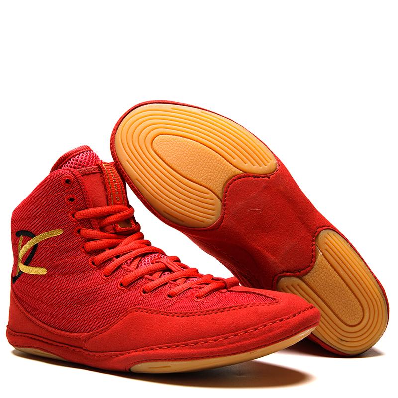 Мужские боксерки с высоким верхом, дышащие бойцовские борцовки, женские нескользящие кроссовки для санды, сетчатые тренировочные боксерки