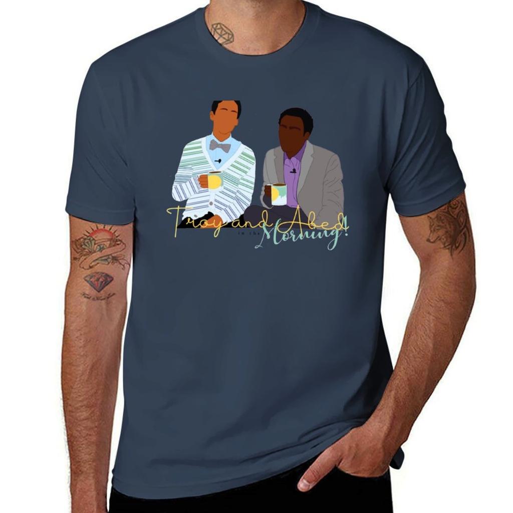 Troy And Abed In The Morning Tshirt Summer Casual Loose Tshirt