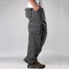 Мужские брюки-карго, повседневные износостойкие брюки с несколькими карманами, мужская свободная верхняя одежда, хлопковые армейские прямые брюки, длинные брюки, мужская одежда