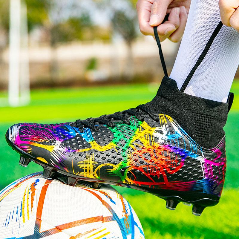 Football Shoes 35-46 Football Sole Help Outdoor Men's Long Nail Sports Football Boots Large Size Youth Sports Football Boots