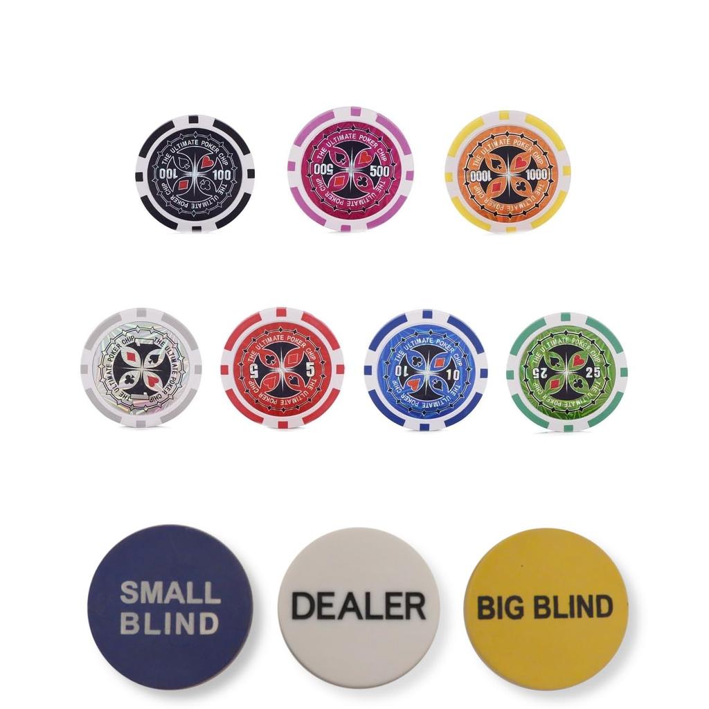 Набор для казино с BJ 300, набор пронумерованных фишек для покера с игрой в казино с тремя дилерами, черный чехол для казино с ковриком, фишками, набором, картами, кнопками, игрой, набором,