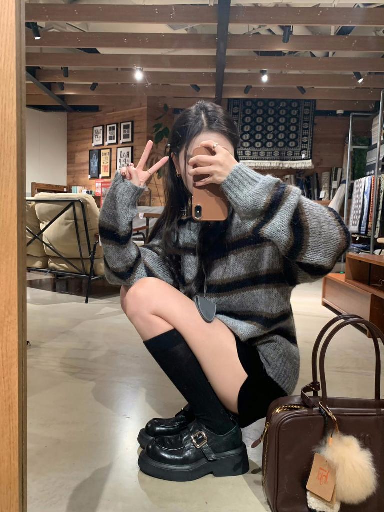 Овчина, вымытая кожа, круглый носок, британские туфли-лодочки на одной педали, женские туфли на платформе, ленивые ретро лоферы