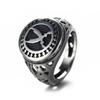 Мужское кольцо Бэтмена мужское кольцо из черной титановой стали модная бижутерия для мужчин