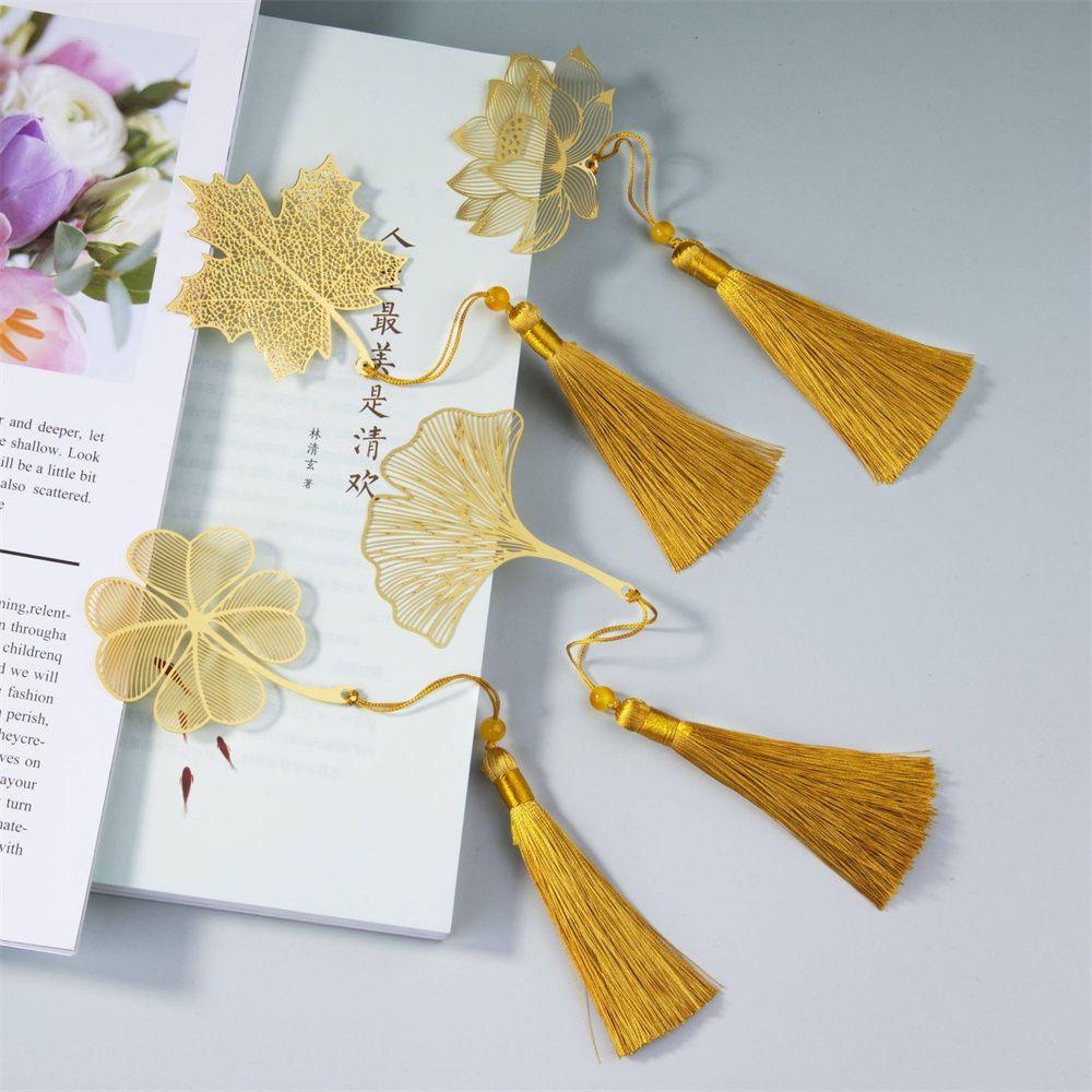 Holder Vintage Retro Book Clip Page Clip Hollow Book Mark Metal Bookmark Leaf Bookmark Bookmark
