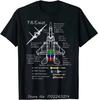 American F-15 Eagle Specs Military Fighter Oversized T-shir Casual Men's Clothing Cotton Tshirt Spring Fashion Fitness T Shirt