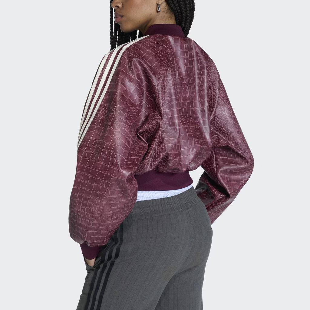 adidas Куртка-бомбер Originals в полоску под крокодила KD8792