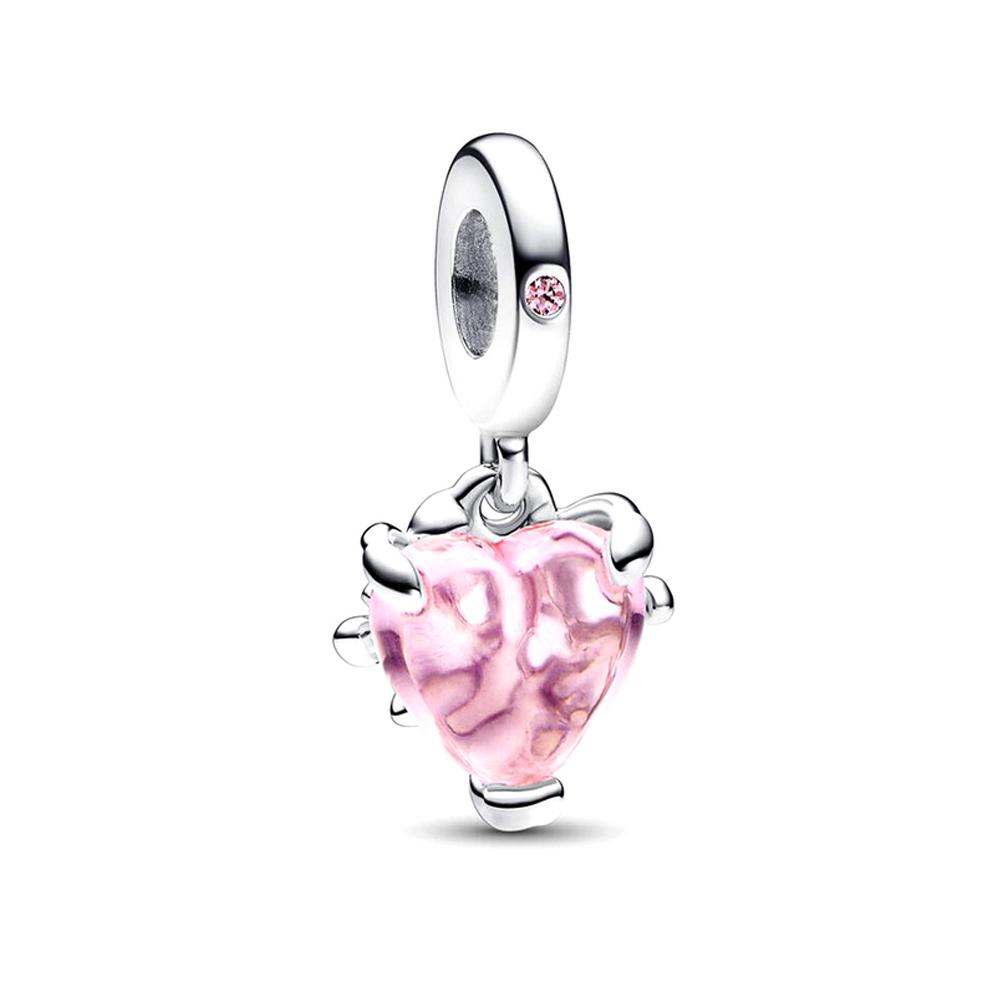 New Copper Double Layer Happiness Tree Clover Feather Talisman Pendant Fit For Original Bracelet Necklace Diy Women'S Jewelry