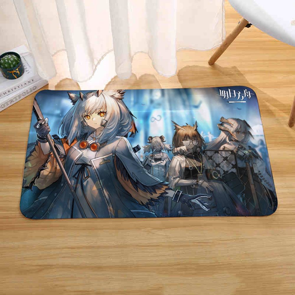 A-Arknights Game Floor Mats Home Laundry Rug Carpet For Living Room Decor Lounge Area Anti-slip Foot Mat Entrance Doormat