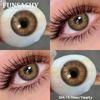 FUNSACHY 1 Pair Blue Color Contact Lenses for Eyes Big Size Natural Lenses Beautiful Pupils Cosmetics Brown Color Lens Gray Lens