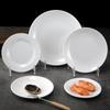 Round White Disc Fall-resistant Dinner Plate Household Melamine White Dish  Restaurant