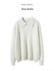Women's Cashmere Polo Neck Sweater - 2024 Autumn/Winter Collection, Loose Versatile Thick Knitwear.