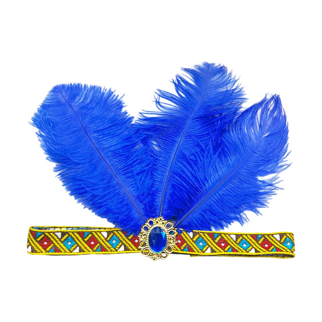 Feather Flapper Headbands Mardi Gras Prom Dancer Headpiece for Party Carnivals Celebrations Headwear Hair Styling