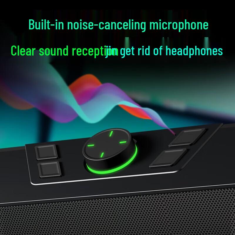 Игровые колонки Newmine V6 RGB с микрофоном, штекер CN (адаптер в комплекте) (Китайская версия)