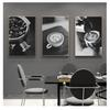 Food Drink Canvas Print Wall Art Painting Modern Picture Dining Room Restaurant Decoration Kitchen Poster Black White Coffee