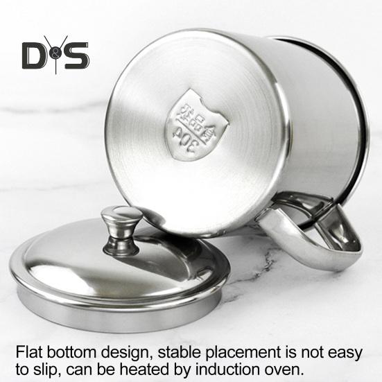 Стакан для воды из нержавеющей стали с ручкой-крышкой, кружка для горячих и холодных напитков для кемпинга, пикника, барбекю, устойчивый к коррозии, легкоочищаемый, одностенный, воздушный, пивной стакан