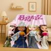 3D Cartoon Bratz Doll Girl Flannel Blanket,Ultra Soft Warm Plush Throw for Home Bedroom Bed Sofa Cover Office Gift Kids Picnic