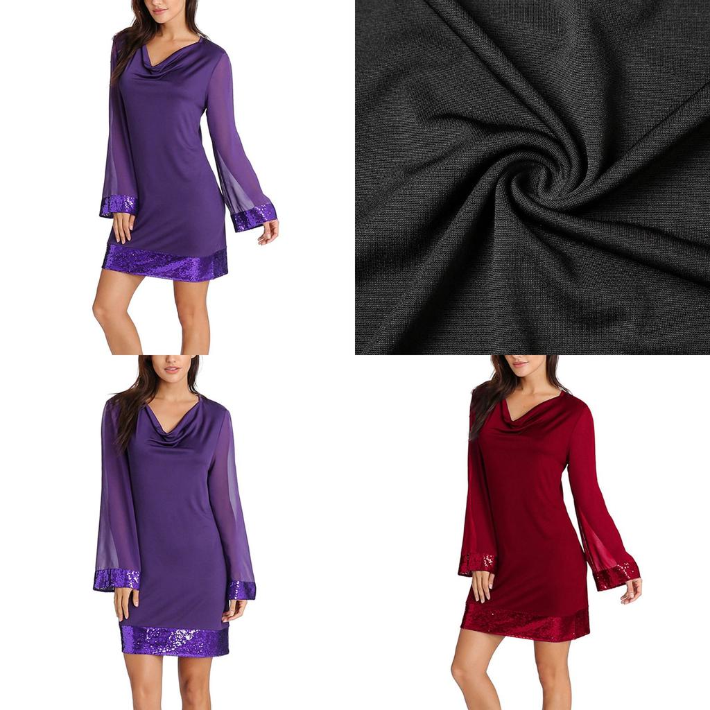 Элегантное женское сексуальное мини-платье-бодикон с V-образным вырезом и длинными рукавами для летних вечеринок