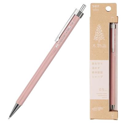 Механический карандаш Tombow Pencil Деревянный корпус Сиренево-розовый "Ki Monogatari" 0,5 мм DHA-151F