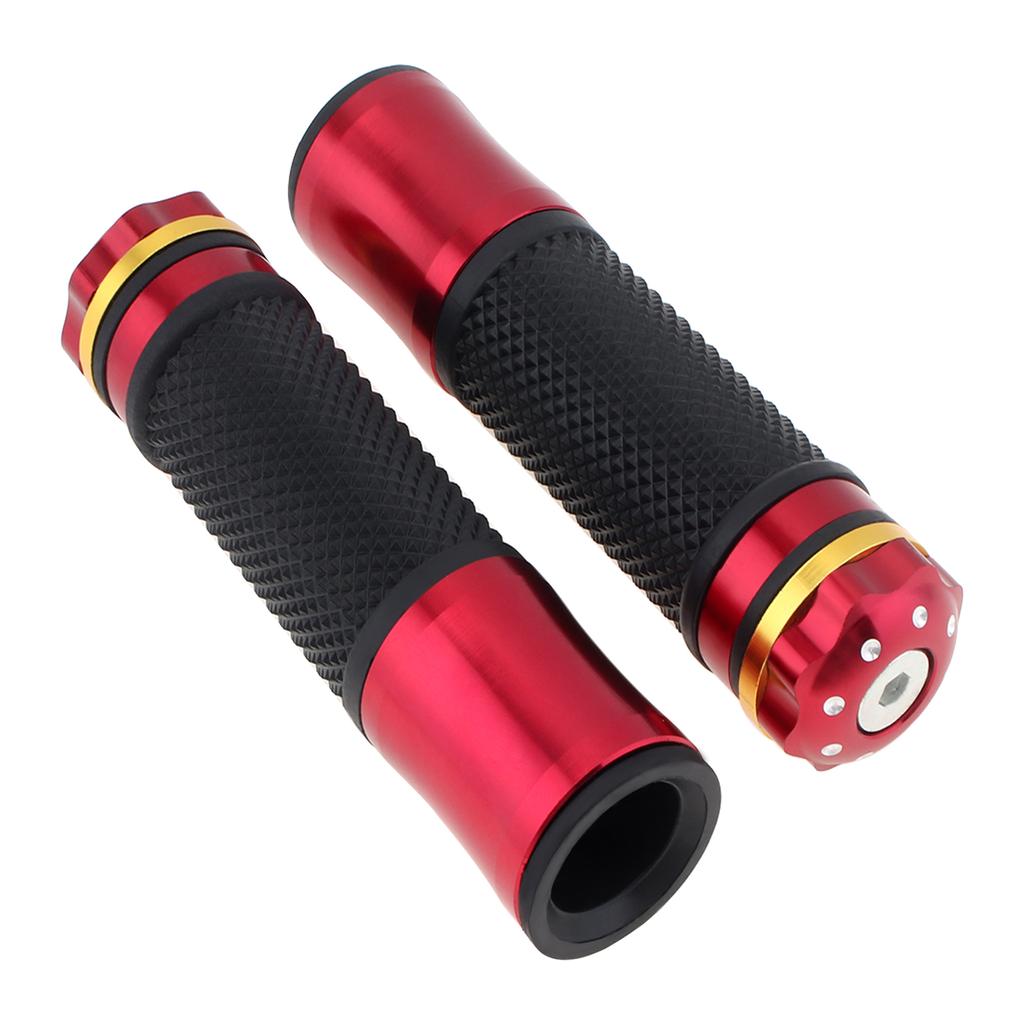 7/8 Inch 22 Mm Motorcycle Handlebar Grip Handle Bar Motorbike Hand Grips CNC for Motorcycle Motorbike Scooter Chopper Cafe Racer