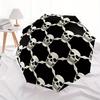 1pc Skull Pattern Automatic Opening/closing umbrella, Reinforced 8-Rib Construction, Compact Travel Umbrella yy250808195