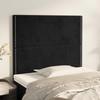 VidaXL Headboard Bedroom Furniture Bed Accessories Single Bed Heads Interior Black 90x5x118/128 3116230