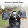 Motorcycle Warm Handlebar Muff Thick Winter Warmer Rainproof Motorbike Grip Thermal Cover for Motorbike Scooter Cycling Riding