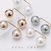 Clothes Brooch Classic Simple Graceful Fine Workmanship Fixed Clothes Simulation Pearl Pin for Dating