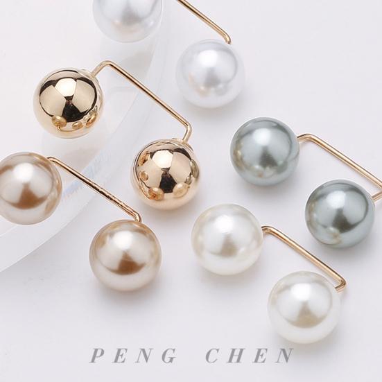 Clothes Brooch Classic Simple Graceful Fine Workmanship Fixed Clothes Simulation Pearl Pin for Dating