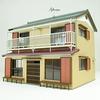 Sankei Scene Series Private Paper Craft 1/80 House-4 MK05-53