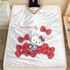 Фланелевое одеяло с принтом Hello Kitty, Высокое качество, Удобное для всех сезонов, Декор для дома, Тепло и уют