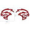 Leopard Head Badge Sticker Front Grill Side Fender Rear Trunk Emblem Decal Cars Accessories