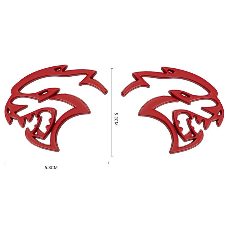 Leopard Head Badge Sticker Front Grill Side Fender Rear Trunk Emblem Decal Cars Accessories