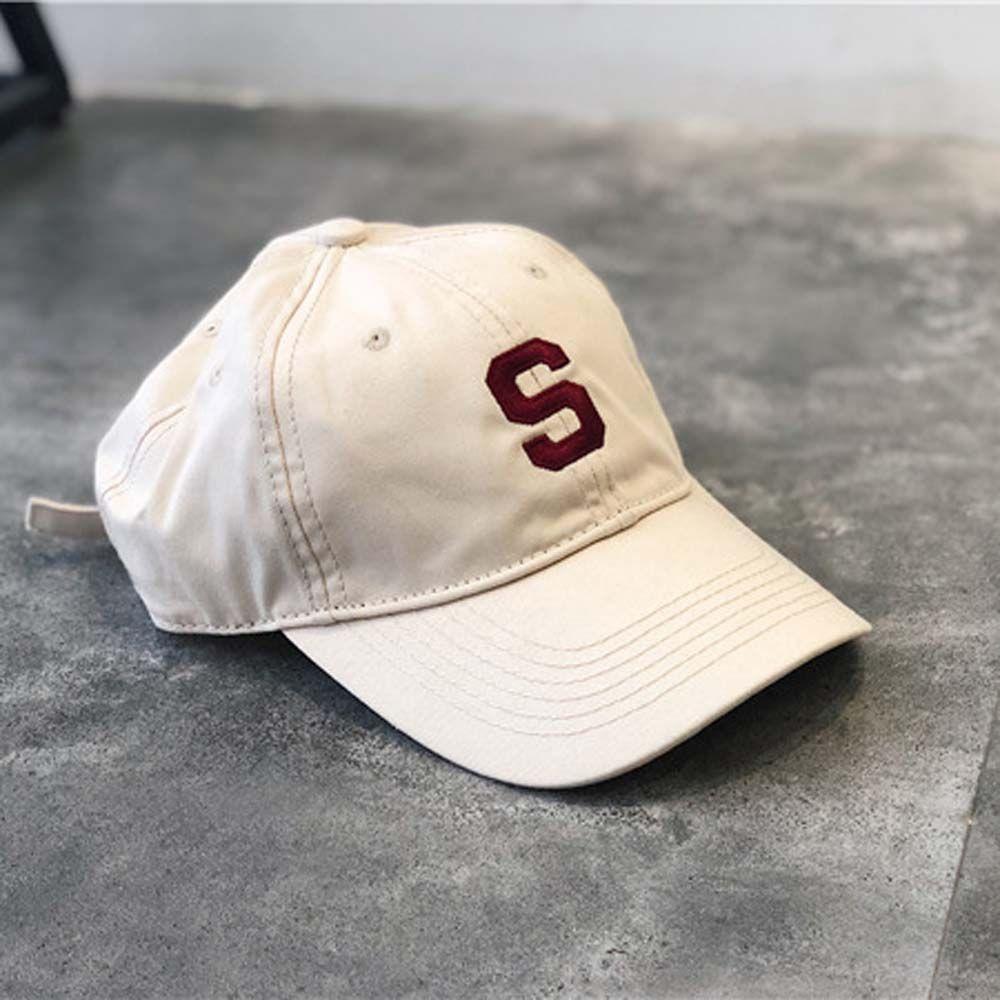 Унисекс Весенне-летние спортивные кепки Мужская Женская бейсболка с буквой S Бейсболка в корейском стиле Солнцезащитная шляпа