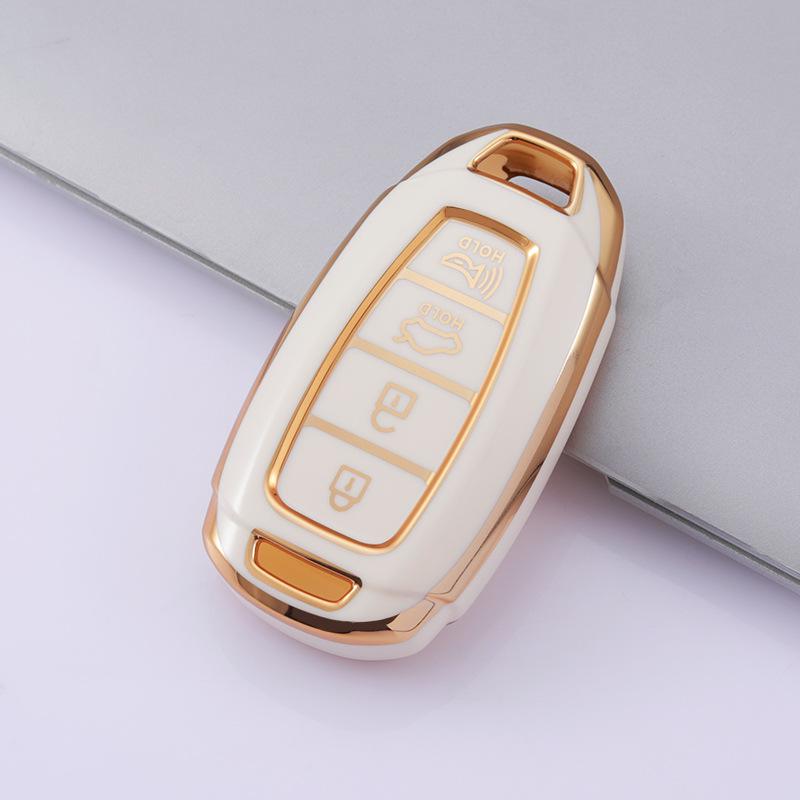 Key Cover for Hyundai Tucson, Ix35, Ix25, and Fiesta - Fits 3, 4, and 5-Button Keys