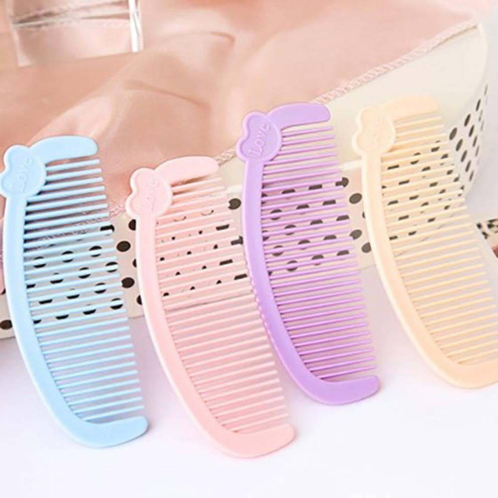 Mini Cute Student Portable Hair Comb Cartoon Love Children Baby Girl Hair Comb