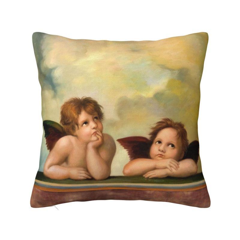 Fashion Vintage Rose Victorian Angel Cushion Covers xcm Polyester Throw Pillow Case for Sofa Square Pillowcase Decoration