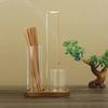 2 In 1 Incense Holder for Sticks Anti-Ash Flying Incense Burne with Removable Glass Ash Catcher and Incense Sticks Organizer