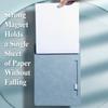 Magnetic Clip Clipboard PU Leather Writing Pad Folder A4 Paper File Board  Office