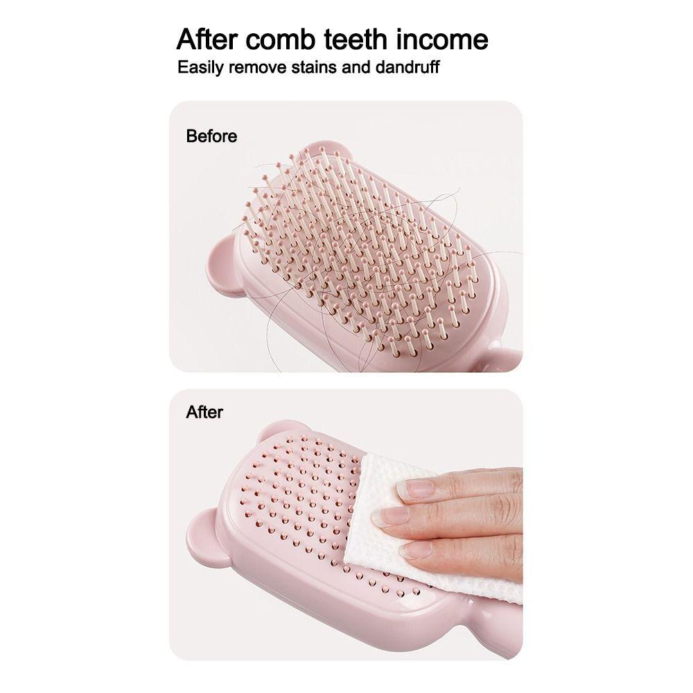Self Cleaning Magic Retractable Comb Hairdressing Hair Comb Hairdressing Hairstyling Tools