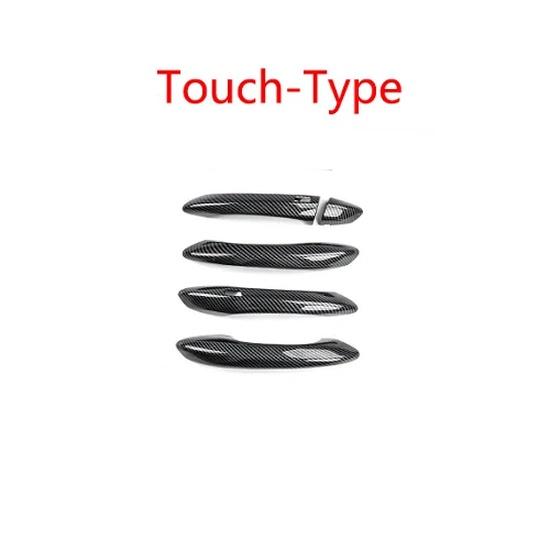 For Hyundai Tucson NX4 -2026 Car Tuning Carbon Fiber Exterior Door Handles Cover Trim Accessories LHD